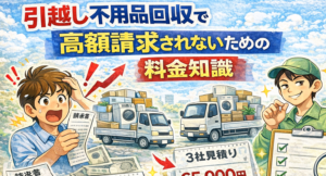 引越し不用品回収で高額請求されないための料金知識