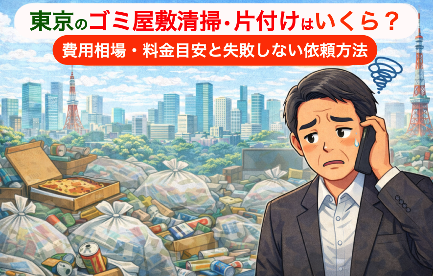 東京のゴミ屋敷清掃・片付けはいくら？費用相場・料金目安と失敗しない依頼方法