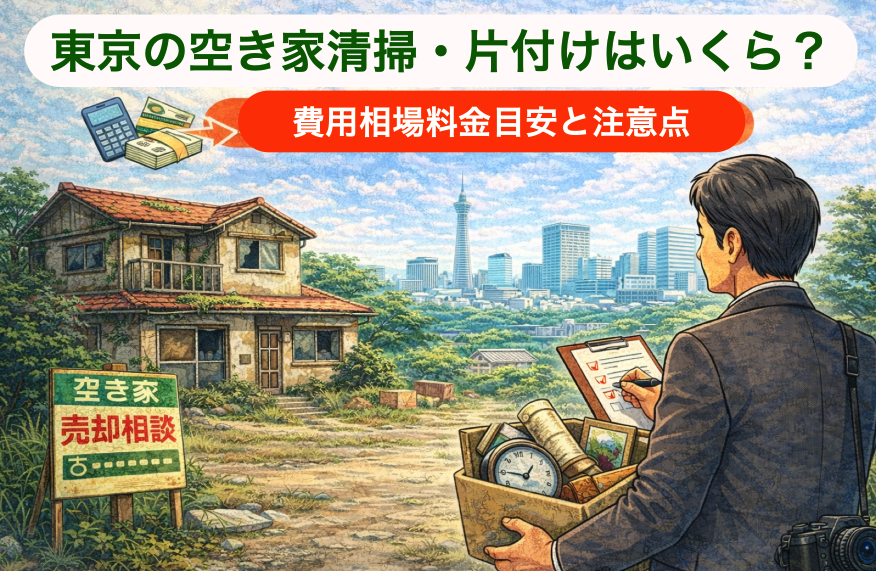 東京の空き家清掃・片付けはいくら？費用相場・料金目安と正しい進め方・注意点