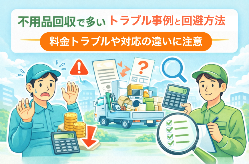 不用品回収で多いトラブル事例と回避方法まとめ
