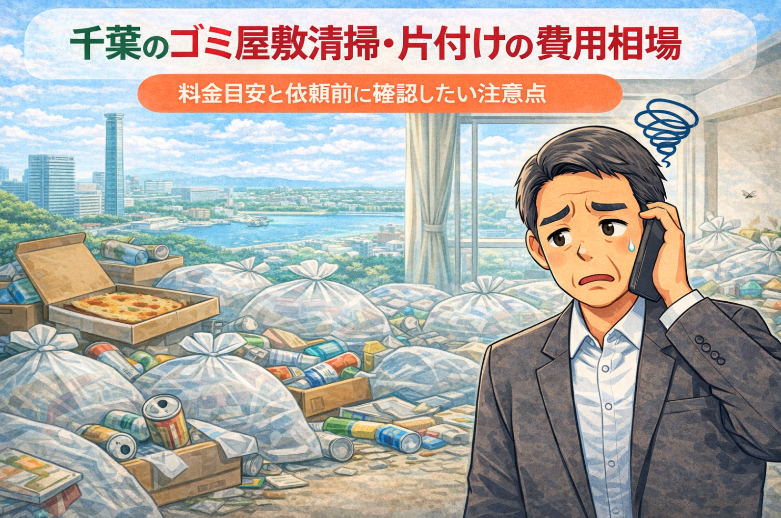 千葉のゴミ屋敷清掃・片付けの費用相場｜料金目安と依頼前に確認したい注意点