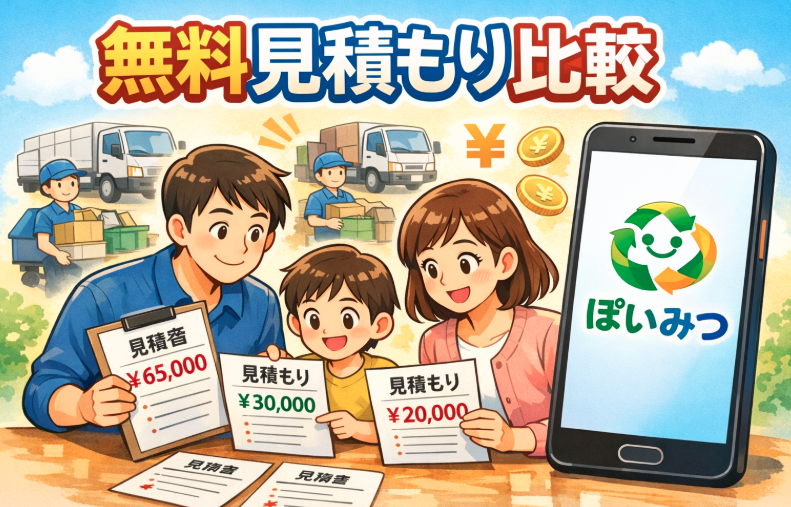 なぜ不用品回収はぽいみつで見積もりを取ると安くなるのか