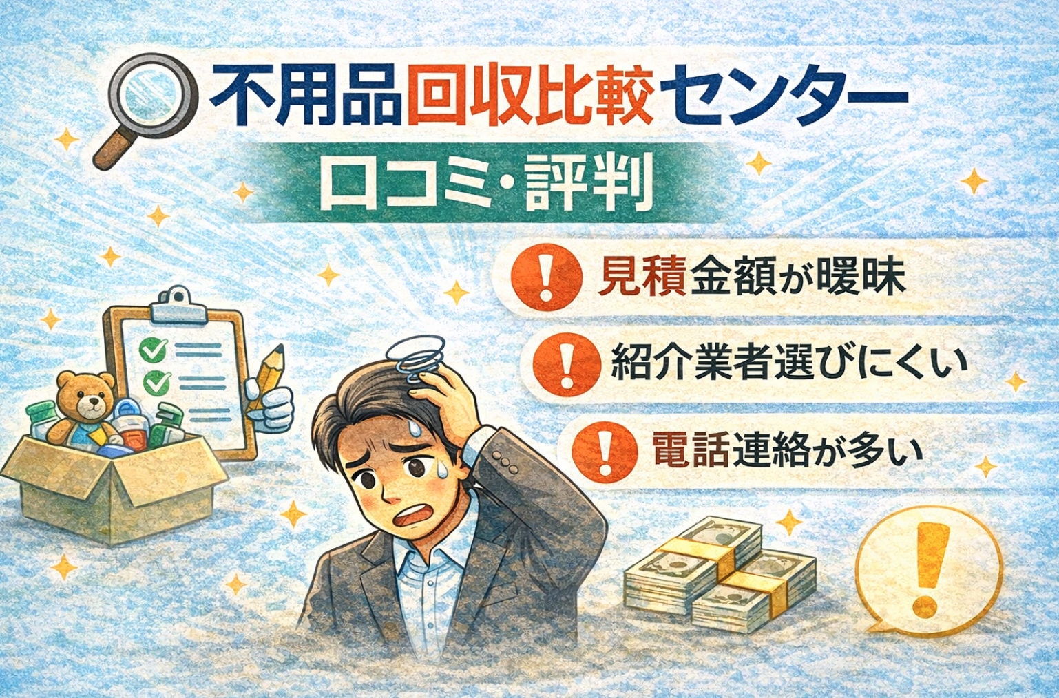 不用品回収比較センターの口コミ