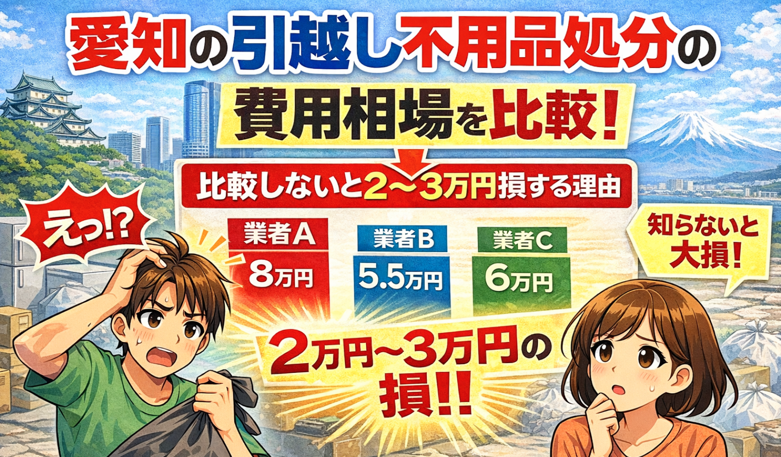 愛知の引越しで不用品処分にかかるリアルな費用相場と、9割の人が知らない最短ルート