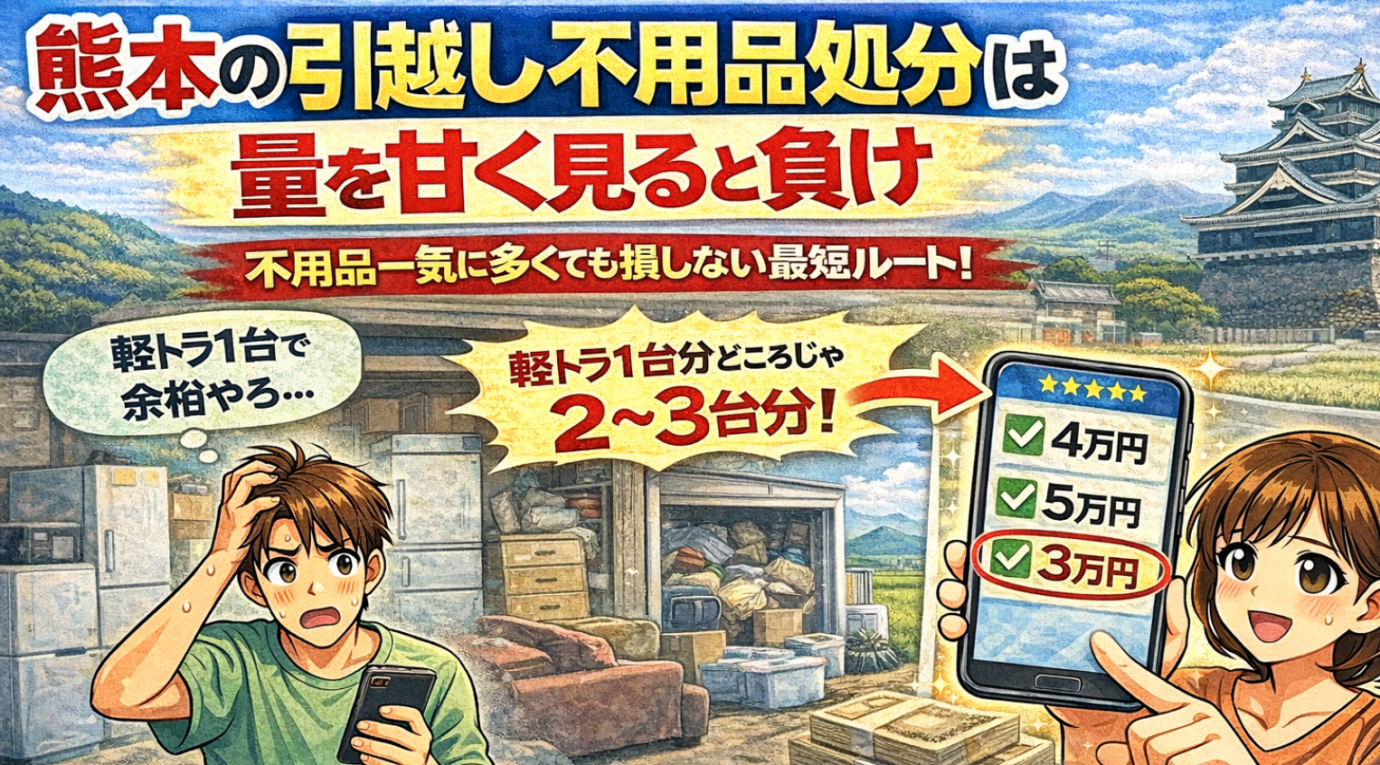 熊本の引越しで不用品が一気に出た人ほど、処分に失敗して高くつく理由