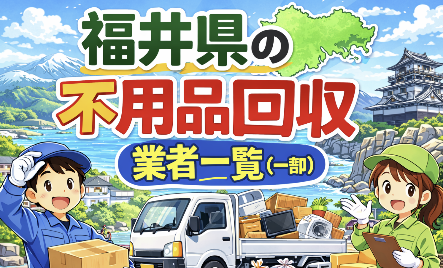 福井県の不用品回収業者一覧