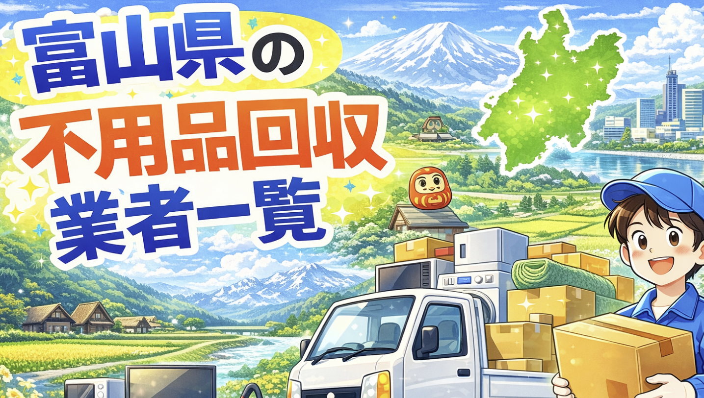 富山県の不用品回収業者一覧
