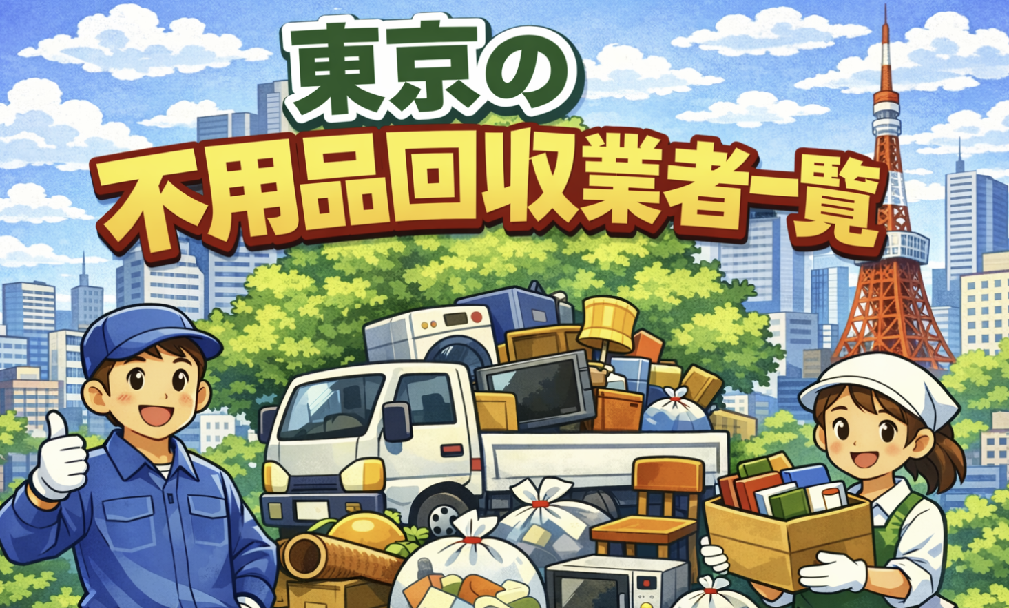 東京の不用品回収業者一覧