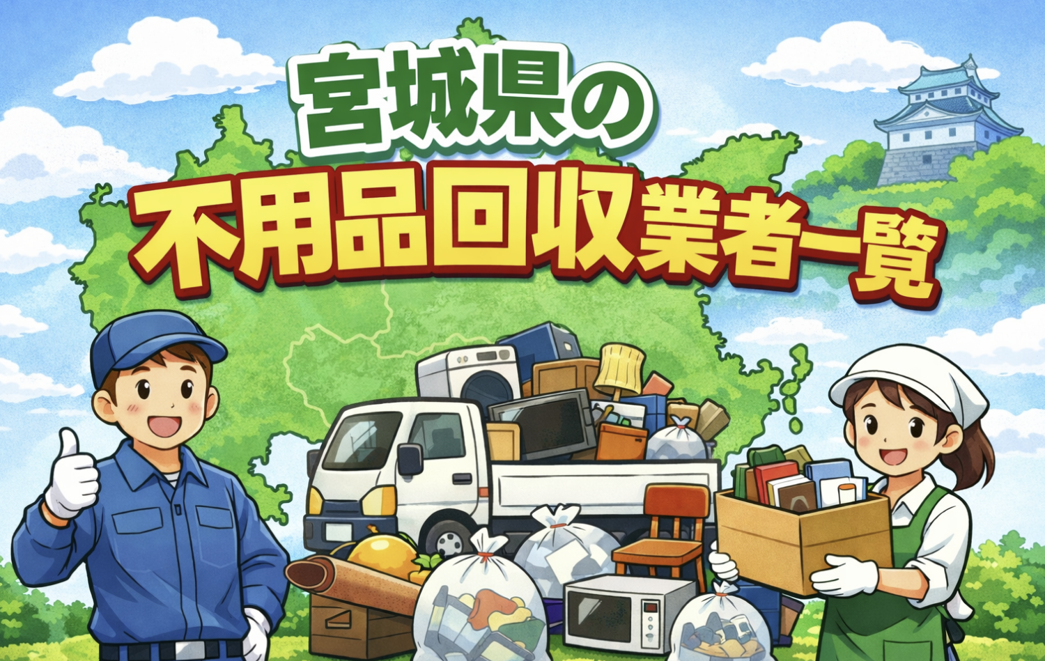 宮城県の不用品回収業者一覧